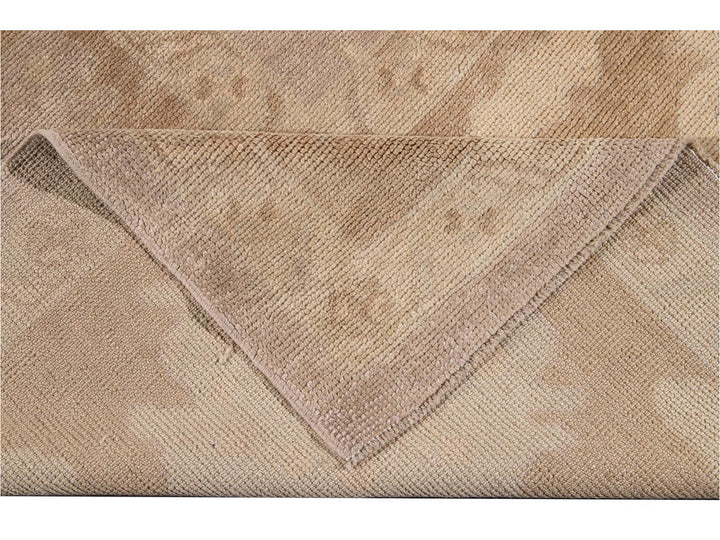 New Modern Oversize Beige Turkish Oushak Rug 12 X 16