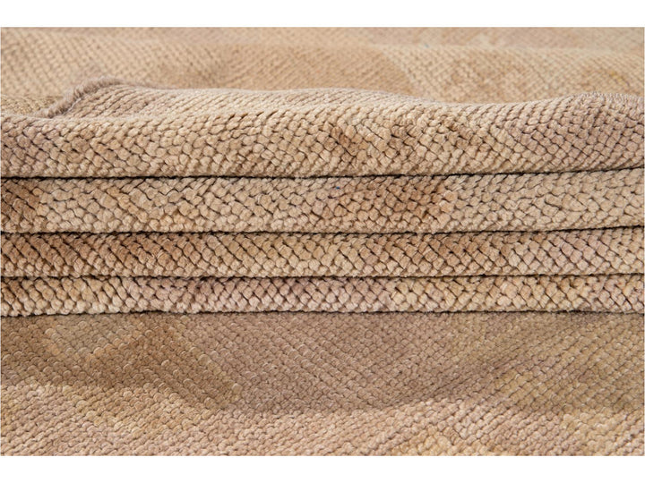New Modern Oversize Beige Turkish Oushak Rug 12 X 16