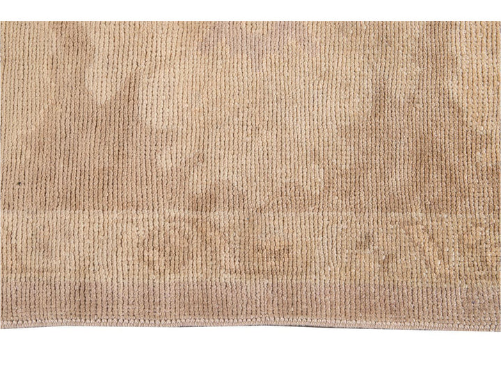 New Modern Oversize Beige Turkish Oushak Rug 12 X 16