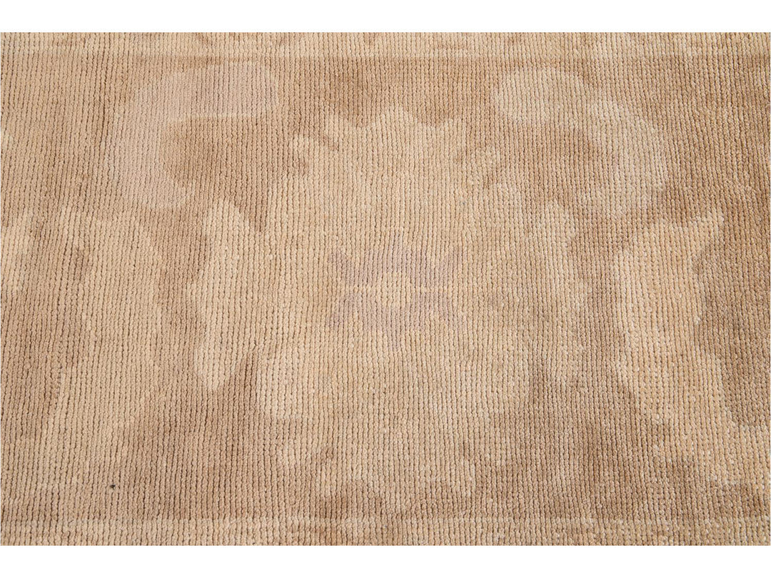 New Modern Oversize Beige Turkish Oushak Rug 12 X 16