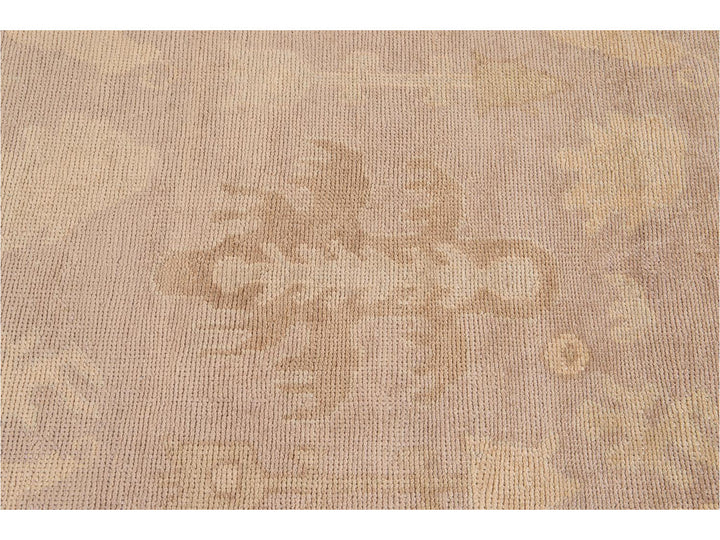 New Modern Oversize Beige Turkish Oushak Rug 12 X 16