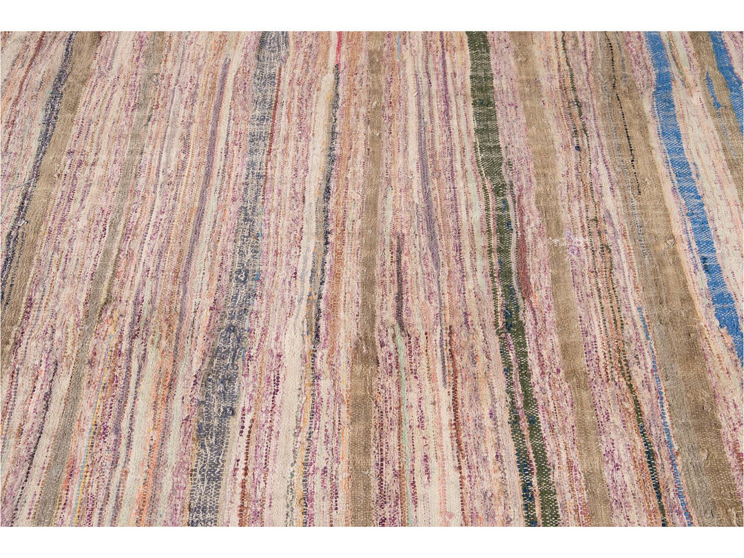 Mid-20th Century Vintage Kilim Wool Rug 6 X 11