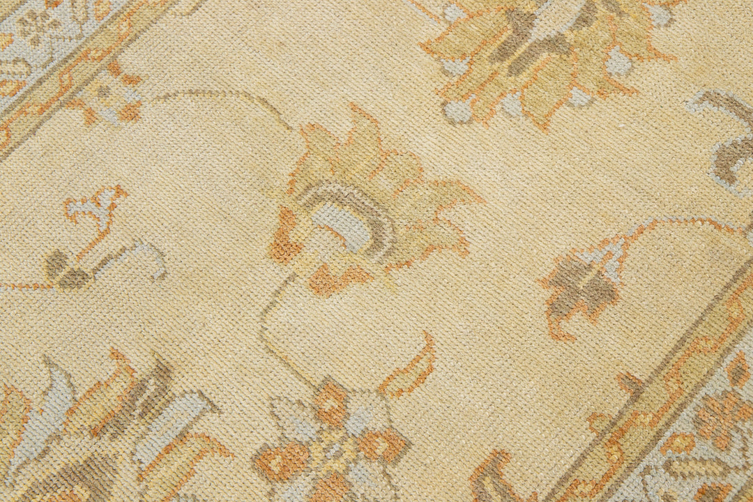 Modern Turkish Oushak Wool Rug 4 X 5