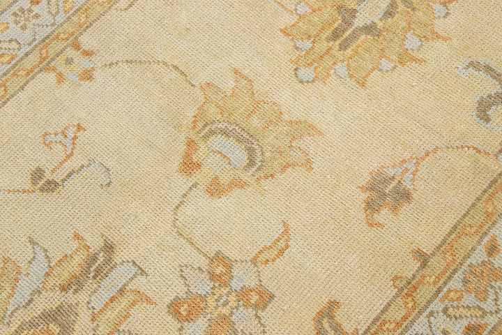 Modern Turkish Oushak Wool Rug 4 X 5