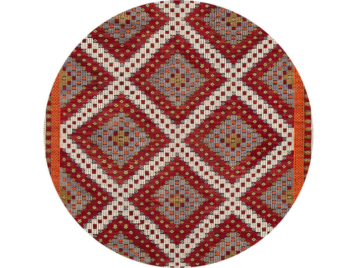 Vintage Soumak Wool Rug 6 X 12