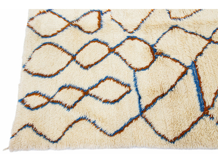 Modern Moroccan Wool Rug 6 X 12