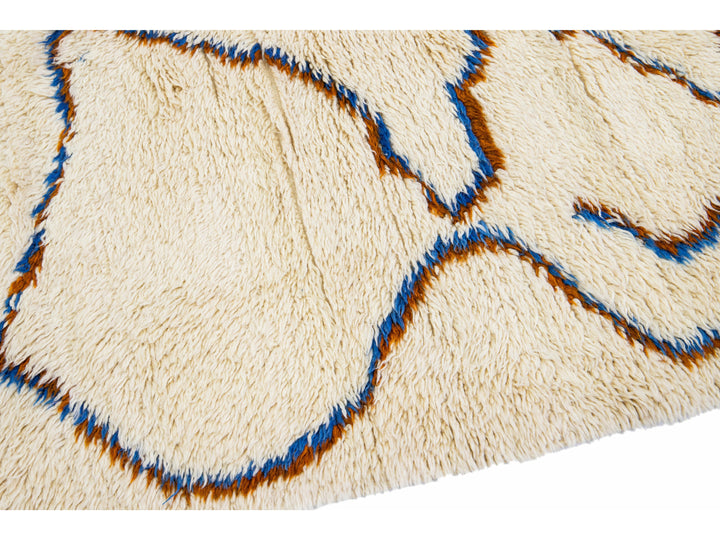 Modern Moroccan Wool Rug 6 X 12