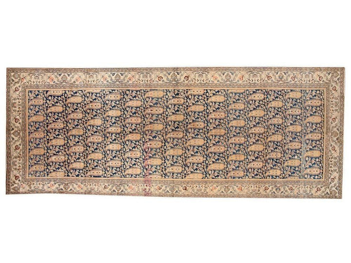 Antique Mashad Runner Rug 7 X17