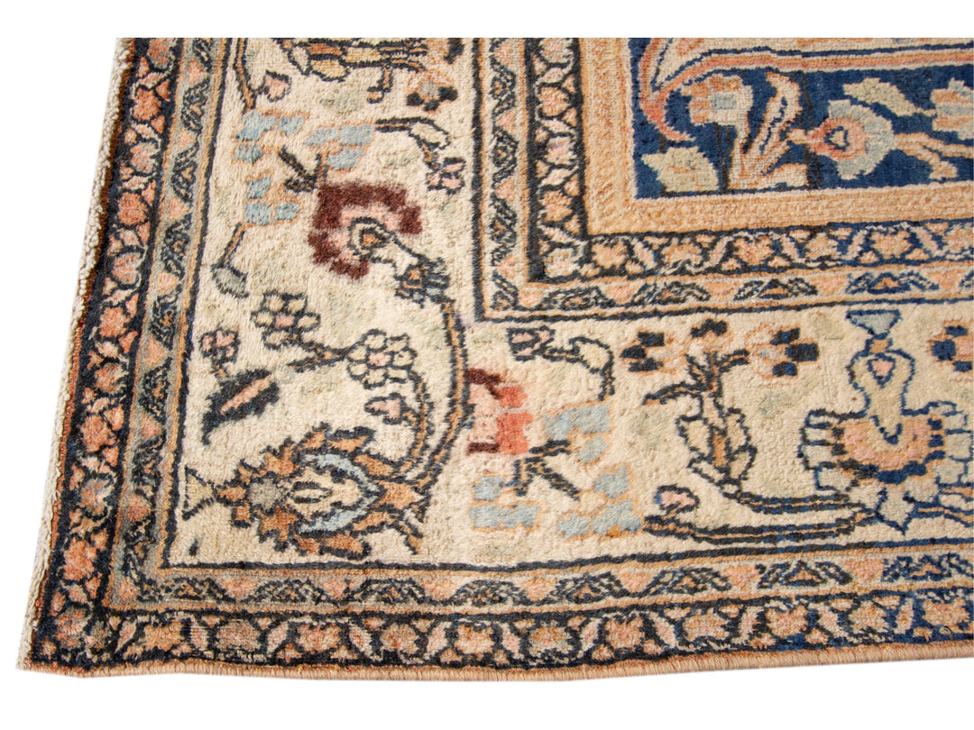 Antique Mashad Runner Rug 7 X17