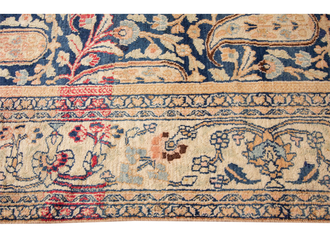 Antique Mashad Runner Rug 7 X17
