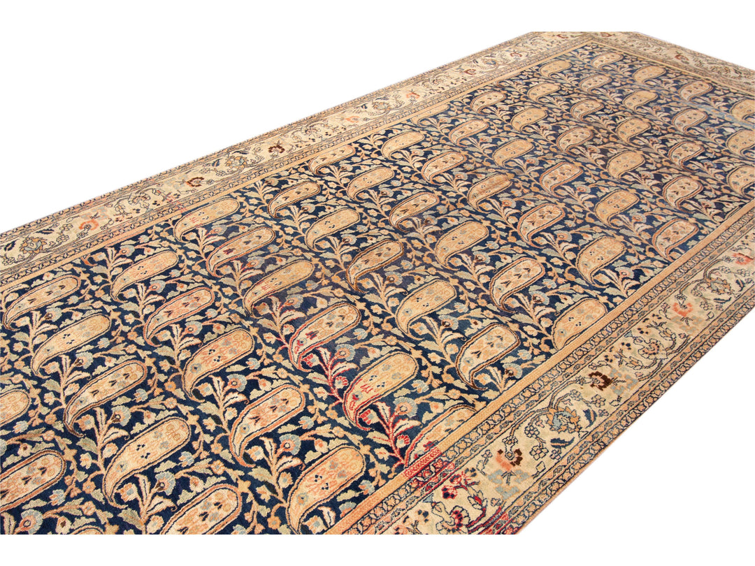 Antique Mashad Runner Rug 7 X17