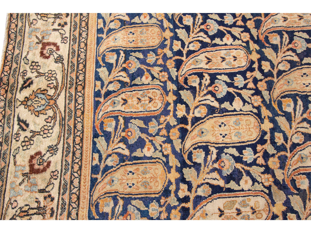 Antique Mashad Runner Rug 7 X17
