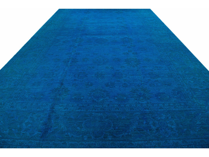Vintage Overdyed Wool Rug 12 X 19