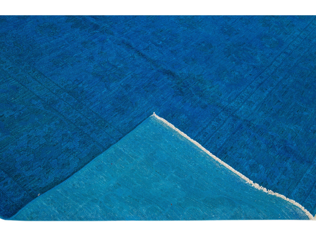 Vintage Overdyed Wool Rug 12 X 19