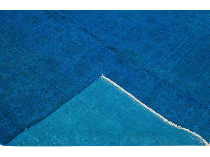 Vintage Overdyed Wool Rug 12 X 19