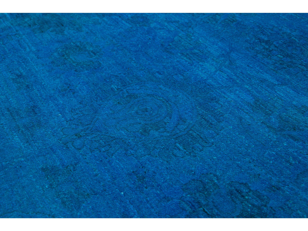 Vintage Overdyed Wool Rug 12 X 19