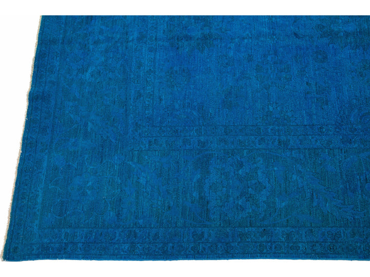 Vintage Overdyed Wool Rug 12 X 19