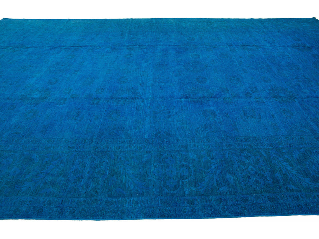 Vintage Overdyed Wool Rug 12 X 19