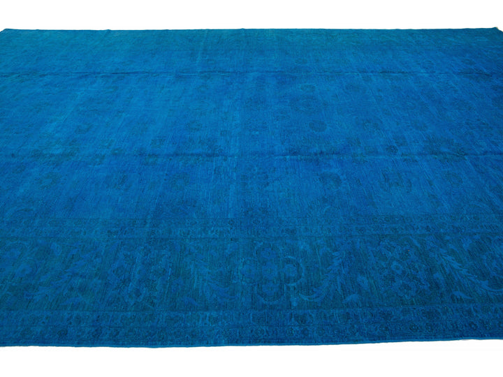 Vintage Overdyed Wool Rug 12 X 19