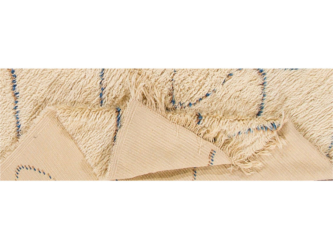 Modern Ivory Moroccan Rug 6 X 12