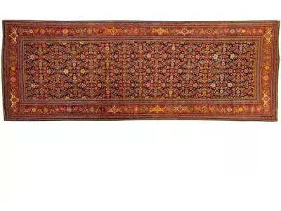 Antique Malayer Wool Runner 7 X 19