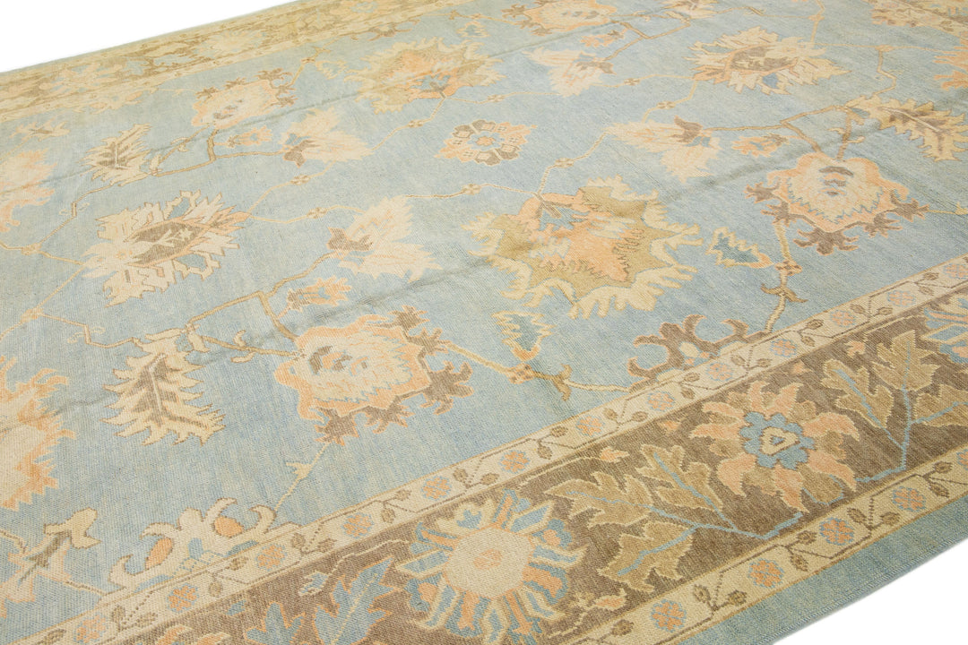 Modern Turkish Wool Rug 12 X 15