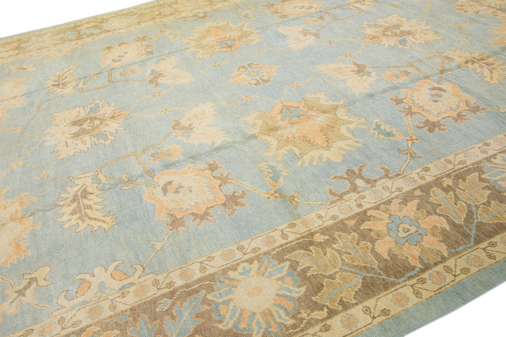 Modern Turkish Wool Rug 12 X 15