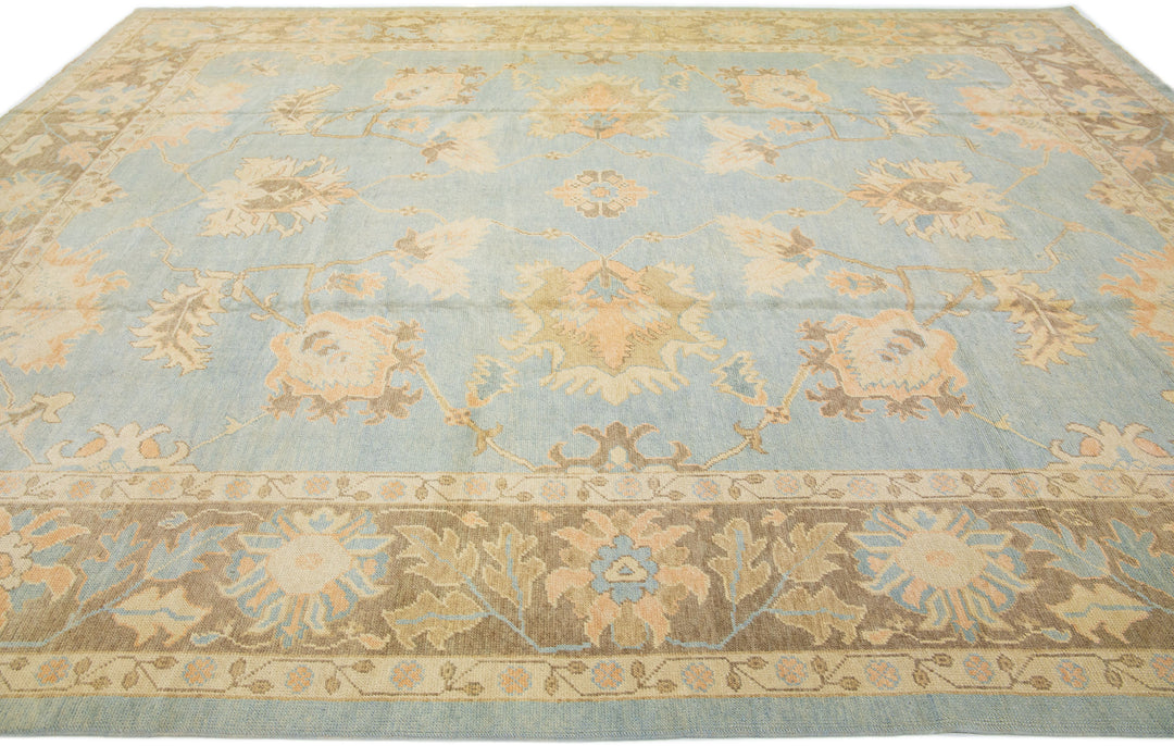 Modern Turkish Wool Rug 12 X 15