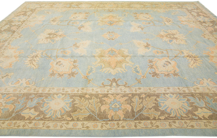 Modern Turkish Wool Rug 12 X 15