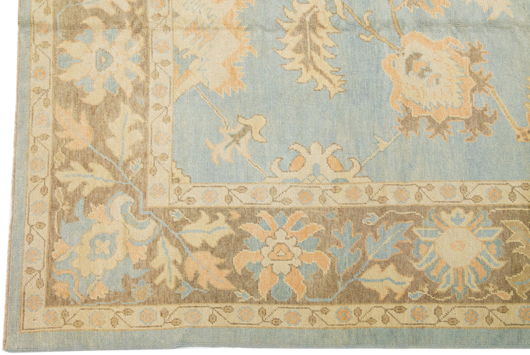 Modern Turkish Wool Rug 12 X 15