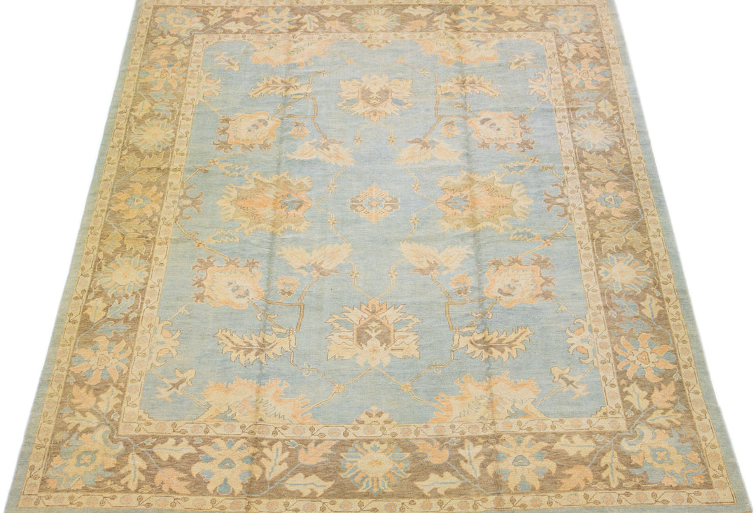Modern Turkish Wool Rug 12 X 15