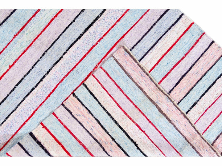 Vintage Striped Turkish Kilim Rug 6 X 11