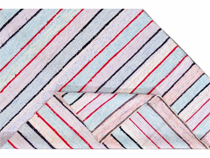 Vintage Striped Turkish Kilim Rug 6 X 11