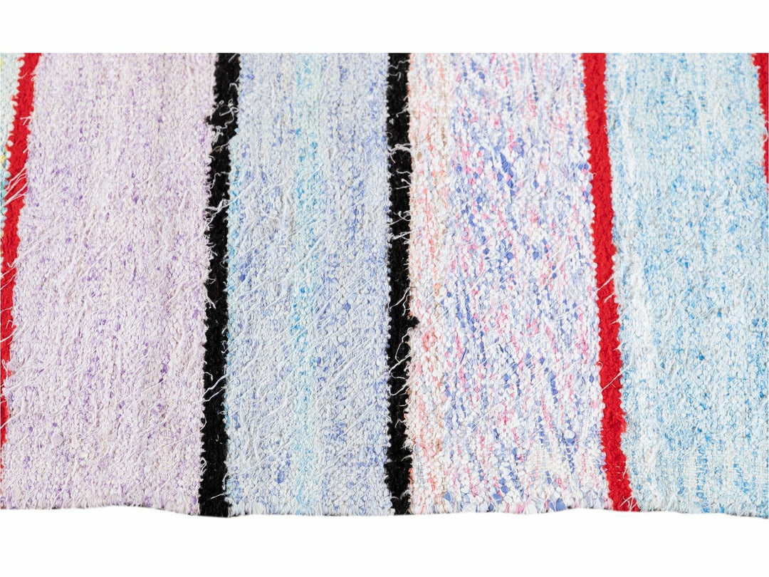 Vintage Striped Turkish Kilim Rug 6 X 11