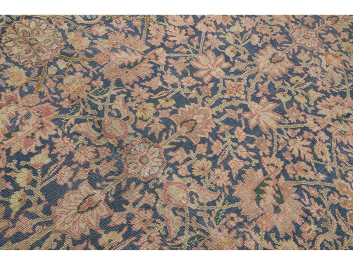 Antique Tabriz Wool Rug 11 X 14