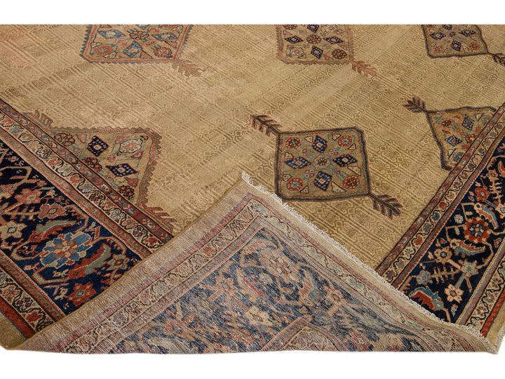 Antique Hamadan Wool Rug 14 X 24