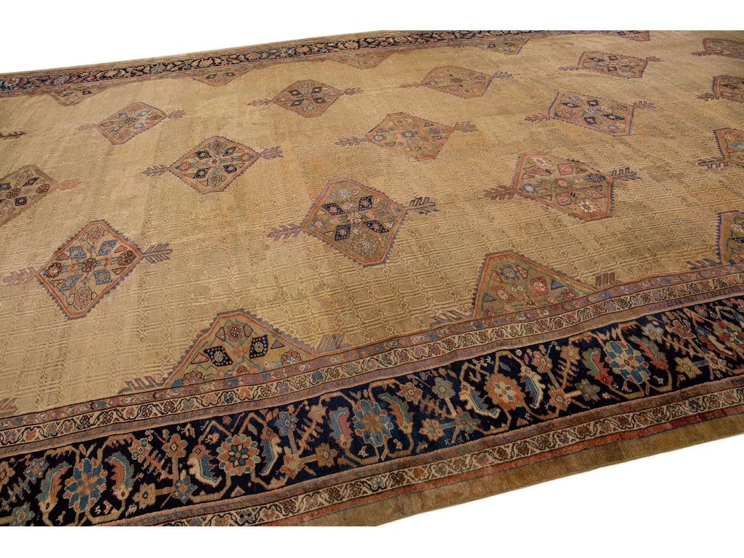 Antique Hamadan Wool Rug 14 X 24