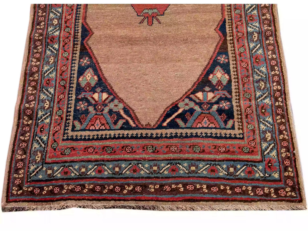 Antique Bidjar Wool Runner 4 X 17