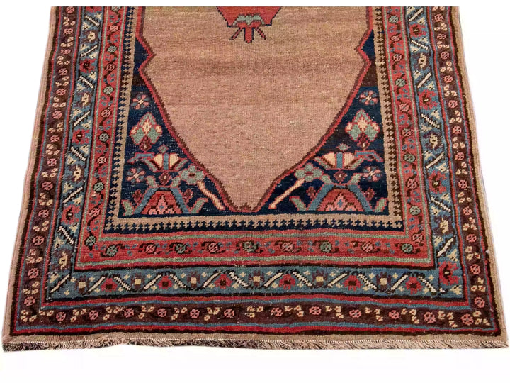 Antique Bidjar Wool Runner 4 X 17