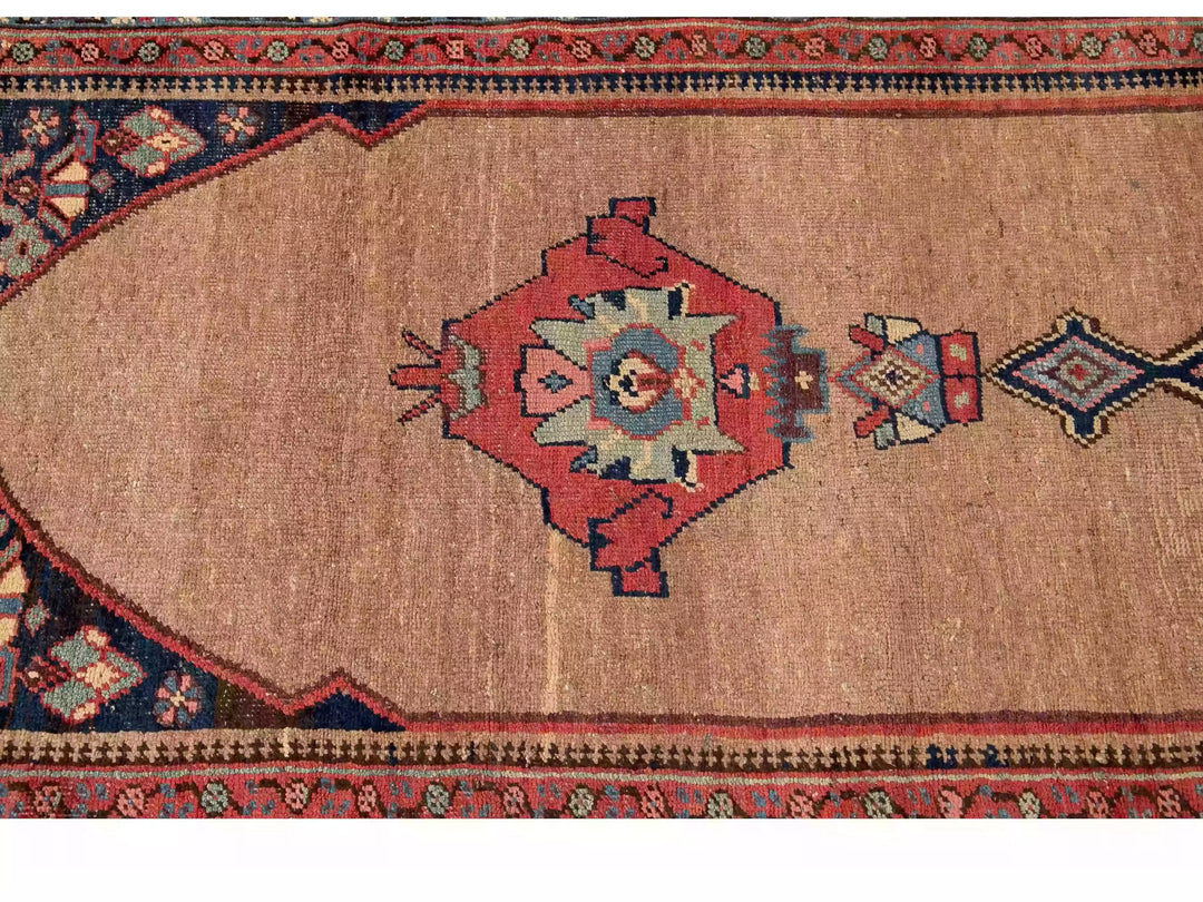 Antique Bidjar Wool Runner 4 X 17