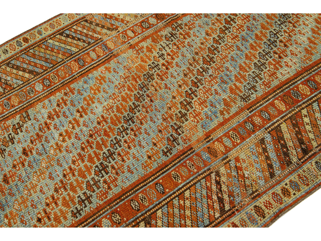 Antique Kurd Wool Runner 4 X 16