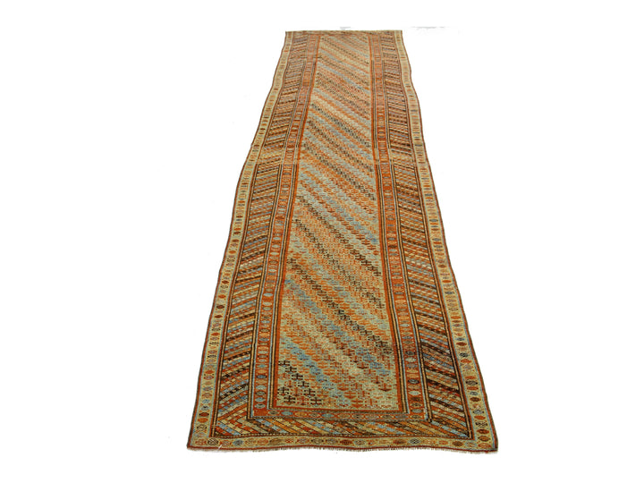Antique Kurd Wool Runner 4 X 16