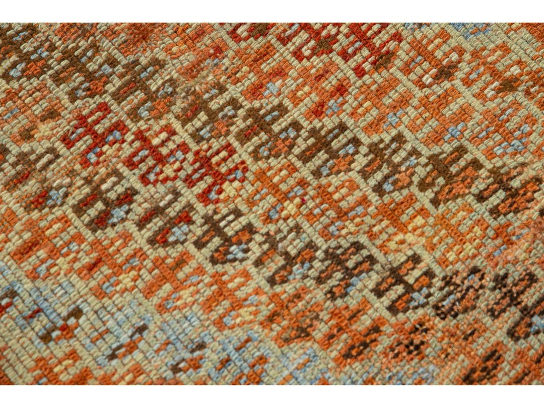 Antique Kurd Wool Runner 4 X 16