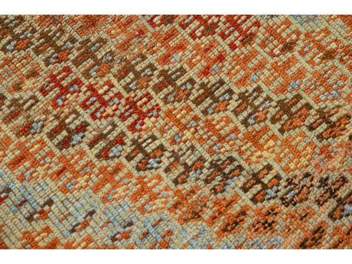 Antique Kurd Wool Runner 4 X 16