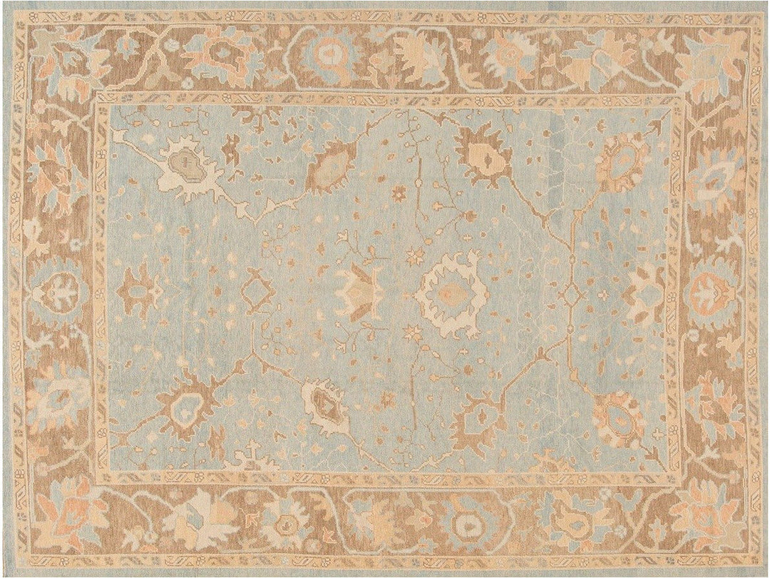Modern Turkish Oushak Handmade Rug 9 X 12