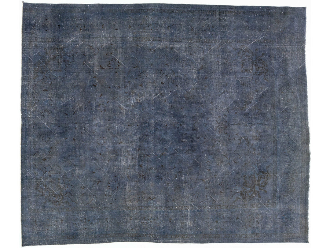 Vintage Overdyed Wool Rug 10 X 12