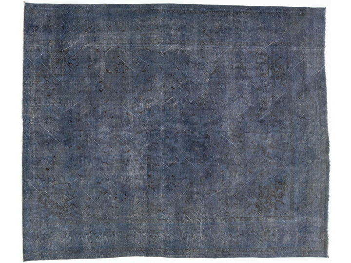 Vintage Overdyed Wool Rug 10 X 12