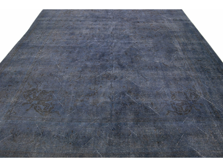 Vintage Overdyed Wool Rug 10 X 12