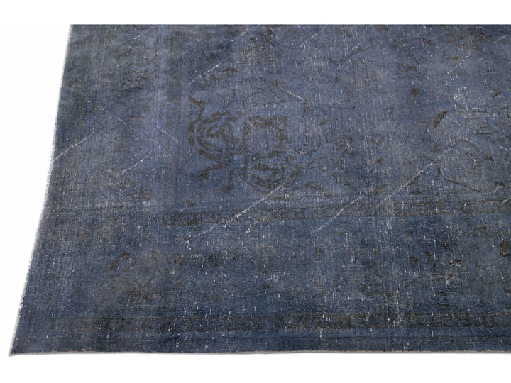 Vintage Overdyed Wool Rug 10 X 12