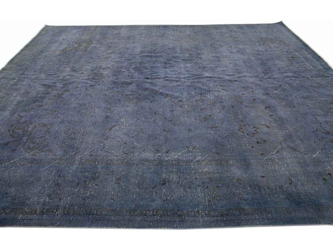 Vintage Overdyed Wool Rug 10 X 12